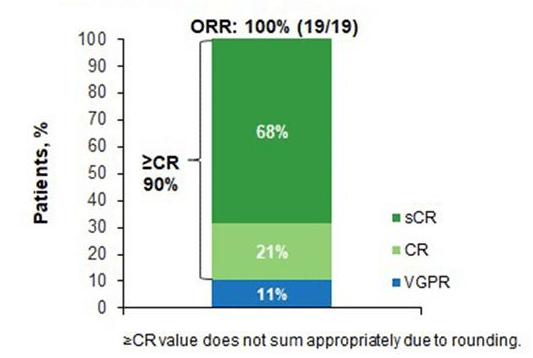 Remission after treatment with BCMA CAR-T cells